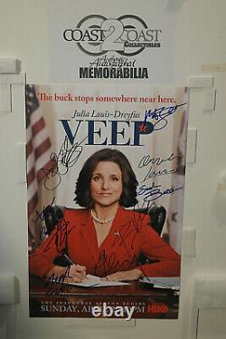 11X17 Cast Autographed Poster VEEP Julia Louis-Dreyfus + COA