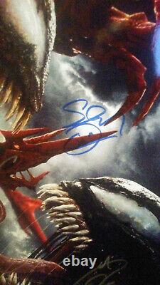 13X19 Cast Signed Marvel Movie Poster Venom Let There Be Carnage + COA