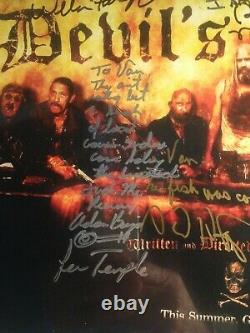 17 x 11 Autographed DEVILS REJECTS Five cast Signatures Sid Haig, PJ Soles