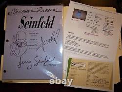 1995 Mint Signed Table Draft Seinfeld Cast, Soup Nazi with COA, #04-0706