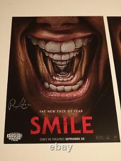 (2) Smile Movie 2022 Cast Signed Autographed Exclusive Posters Sosie Bacon Finn