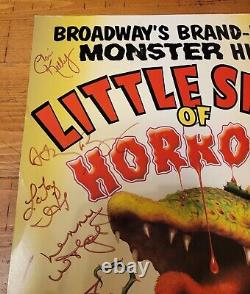 2003 LITTLE SHOP OF HORRORS Broadway SIGNED CAST Poster GOLDEN GATE THEATRE