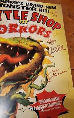 2003 LITTLE SHOP OF HORRORS Broadway SIGNED CAST Poster GOLDEN GATE THEATRE