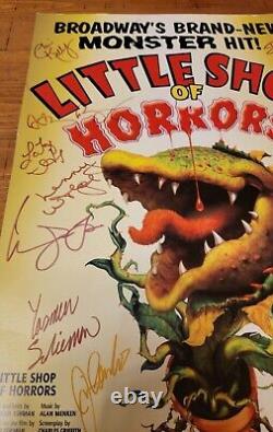 2003 LITTLE SHOP OF HORRORS Broadway SIGNED CAST Poster GOLDEN GATE THEATRE