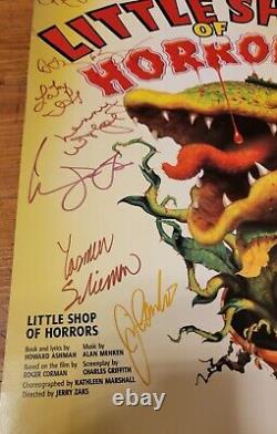 2003 LITTLE SHOP OF HORRORS Broadway SIGNED CAST Poster GOLDEN GATE THEATRE