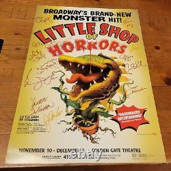 2003 LITTLE SHOP OF HORRORS Broadway SIGNED CAST Poster GOLDEN GATE THEATRE