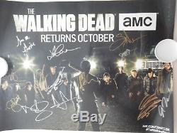 2016 SDCC The Walking Dead cast autographed Signed 11x17 Poster exclusive
