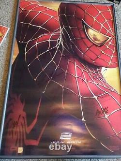 27x41 Spiderman 2 CAST SIGNED Poster, Stan Lee, Tobey Maguire, and more