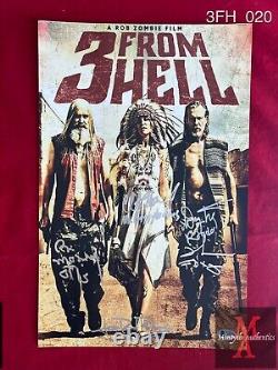 3 From Hell Cast Signed 11x17 Photo! Moseley! Brake! Trejo! Phillips! Beckett