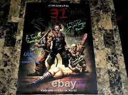 31 Rare Cast Signed By 10 Unreleased Movie Poster Rob Zombie Sheri Richard Brake