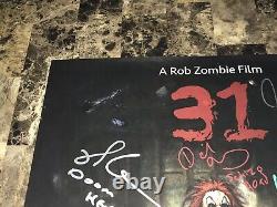 31 Rare Cast Signed By 10 Unreleased Movie Poster Rob Zombie Sheri Richard Brake