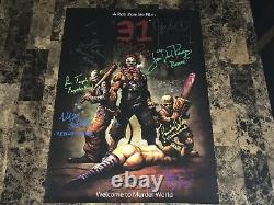 31 Rare Cast Signed By 10 Unreleased Movie Poster Rob Zombie Sheri Richard Brake