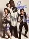 4x Signed Star Wars Cast Photo 8x10 Withloa Carrie Fisher, Hamill, H. Ford, Mayhew