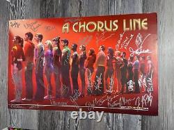 A Chorus Line, Cast Signed Broadway Window Card, Revival