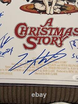 A Christmas Story Cast Signed 11x17 Photo x7 Schwartz Billingsly Flick JSA COA