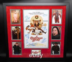 A Christmas Story Cast Signed Framed 11x17 Photo x6 Schwartz Billingsly JSA COA