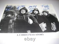 A Christmas Story Photo Autographed By 4 Cast Members Names Inscribed Coa