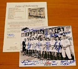 A League of Their Own Cast Signed 8x10 Photo 12 Autos with Penny Marshall Full JSA