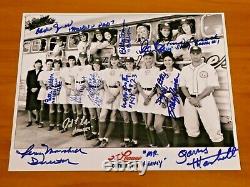 A League of Their Own Cast Signed 8x10 Photo 12 Autos with Penny Marshall Full JSA