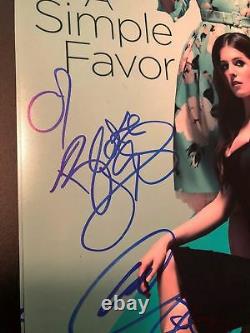 A Simple Favor Cast Signed 12x18 Photo! Blake Lively Anna Kendrick Autograph