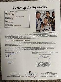 A-Team Signed Cast Photo Mr. T, Benedict, Schultz JSA LOA