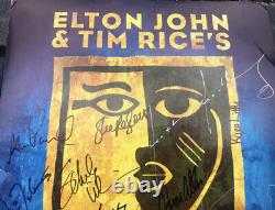 AIDA Full Original Broadway Musical Cast Signed Poster Window Card 2000 Disney