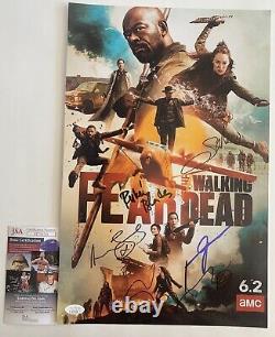 AMC Fear The Walking Dead Cast Signed x5 11x17 Poster Autographed FTWD JSA COA