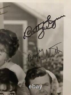 ANDY GRIFFITH SHOW Black & White 8X10 cast signed by 4