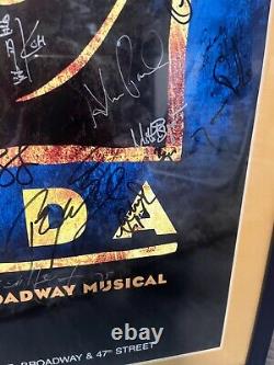 Aida Cast Full Cast Signed Broadway Poster In Metal Frame Size 18x25.5in