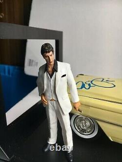Al Pacino signed autograph Scarface Jada 118 Cadillac Die Cast Car & figure COA