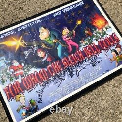 American Dad Cast Signed Comic Con 2010 Framed Poster For Whom The Sleigh Tolls