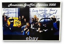 American Graffiti Cast Autographed 12X18 Photo Howard Dreyfuss Le Mat +3 JSA COA