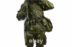 American Soldier Hot Cast Signed Original Masterpiece Bronze Sculpture DEAL NR