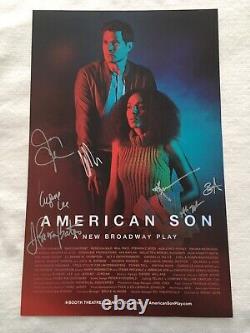 American Son Broadway Window Card Poster Signed By Kerry Washington Cast Scandal