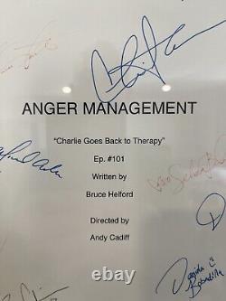 Anger Management With Charlie Sheen Original Cast Signed Script (2012)