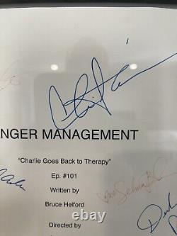 Anger Management With Charlie Sheen Original Cast Signed Script (2012)