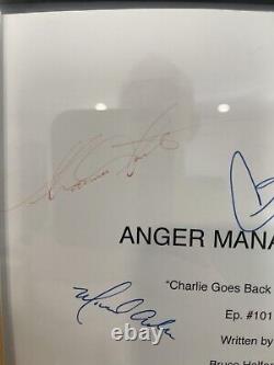 Anger Management With Charlie Sheen Original Cast Signed Script (2012)