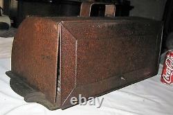 Antique Country Primitive Boston Stove Cast Iron Tin Oven Roaster Fire Hearth Us