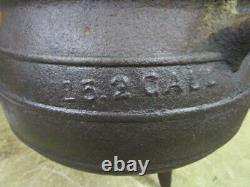 Antique Pocasset Signed Cast Iron Cauldron PotGate Marked