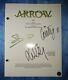 Arrow 3x Cast Signed Script Coa Stephen Amell, Katie Cassidy & Caity Lotz