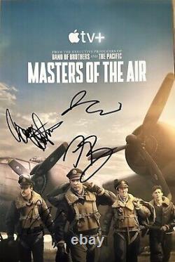 Austin Butler & Cast Signed Masters Of The Air 12x18 Photo Poster Coa