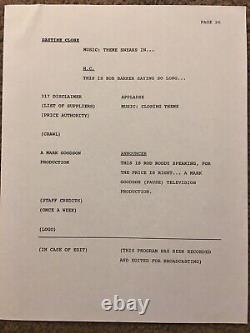 Autographed BOB BARKER, Rod Roddy & CAST SIGNED Full Script The Price Is Right