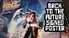 Autographed Back To The Future Poster 13 Autographs Inc Michael J Fox