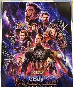 Avengers Endgame Cast Signed (x28) Original Photo! 16x20 BECKETT CERTIFIED