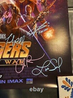 Avengers Infinity War Cast Signed Poster Stan Lee & Chadwick Boseman Auto COA