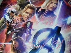 Avengers Infinity War Movie Poster CAST SIGNED Chadwick Boseman Panther