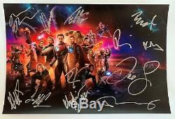 Avengers Infinity War cast signed autographed 8x12 photo Robert Downey Jr. COA