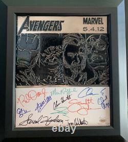 Avengers Movie Metal Art Signed By The Cast Only 25 Ever Produced RARE