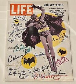 BATMAN LIFE MAGAZINE 1966 Cast Signed Adam West