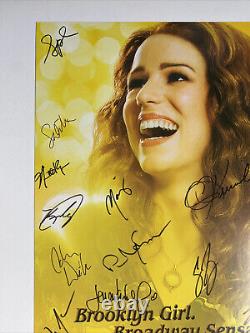 BEAUTIFUL The Carole King Broadway Musical Window Card 14X22 Signed by cast